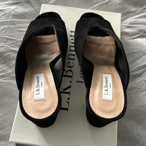 L.K. Bennett Carmela Block Heel Mules - Picture 4 of 8